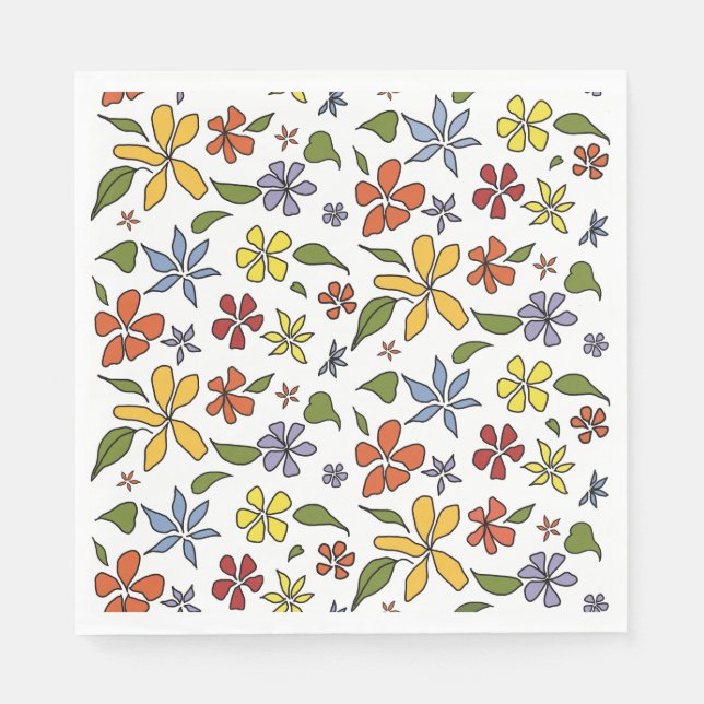 Flowery napkin (Front)