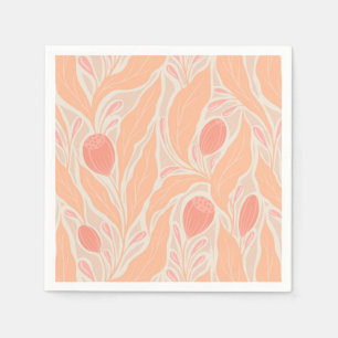 Flowery pattern napkins