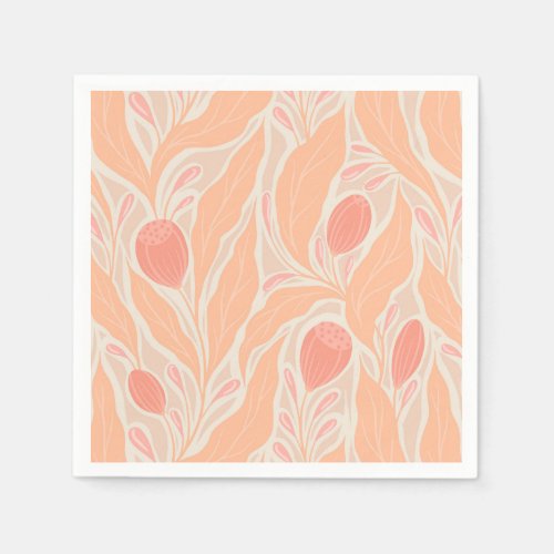 Flowery pattern napkins