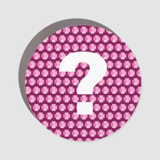 ? Flowery Pink Car Magnet