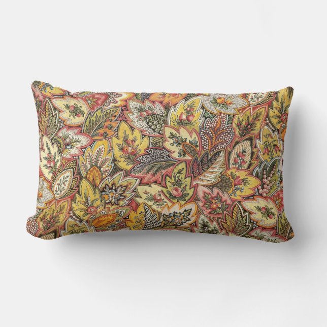 Flowery Skills Lumbar Pillow (Front)