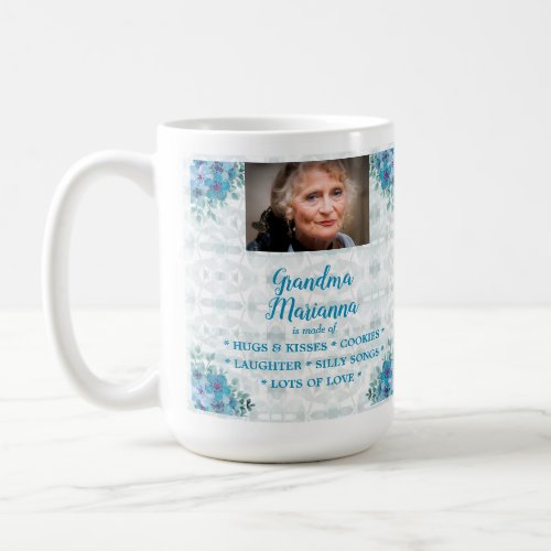 Flowery What Grandma is Made Of   Coffee Mug