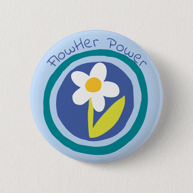 FlowHer Power Logo Button (Front)
