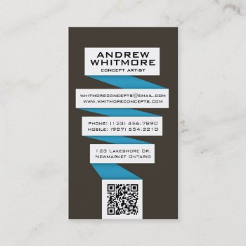 Flowing Abstract Light Bulb - Blue Business Card by fireflidesigns at Zazzle