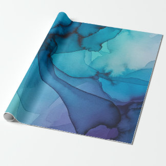 Flowing Abstract Watercolor Gift Wrap