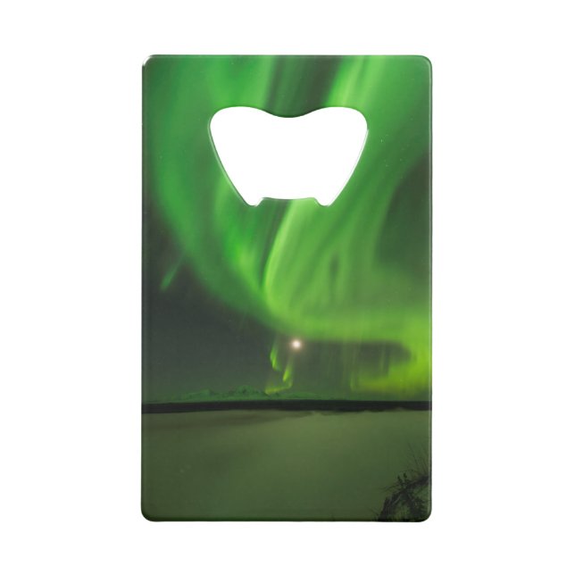 Flowing Aurora Credit Card Bottle Opener (Back)