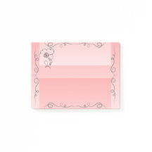 Flowing Beauty Coral Sticky Notes