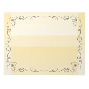 Flowing Beauty Goldenrod Large Notepad