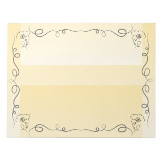 Flowing Beauty Goldenrod Large Notepad