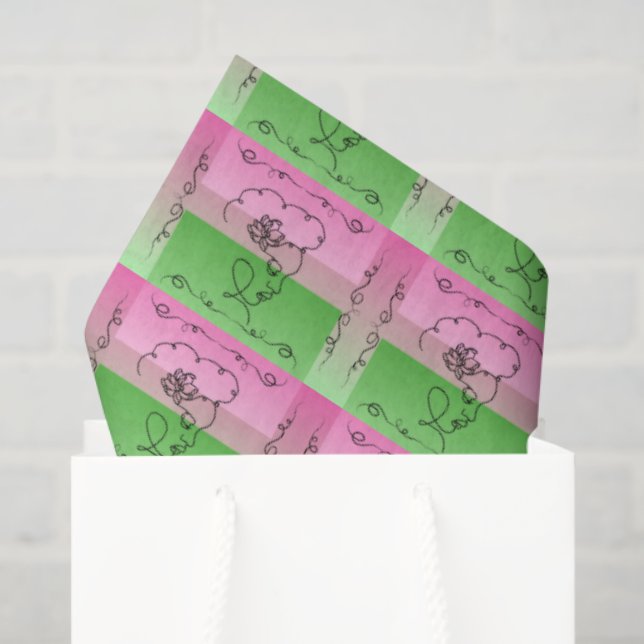 Flowing Beauty Roselle Tissue Paper (Gift Bag)