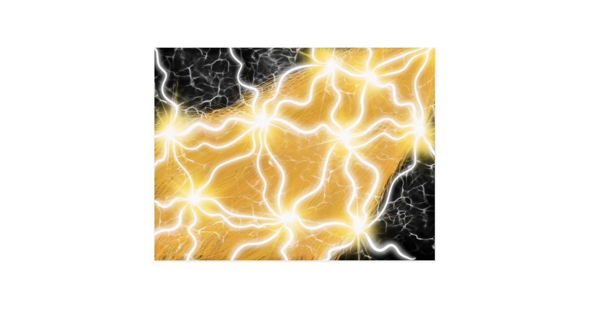 Flowing Blonde Hair Lightning Painting Hc Art Postcard Zazzle Com