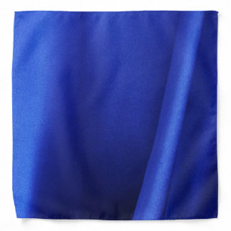 Flowing Blue Silk Fabric Abstract Bandana