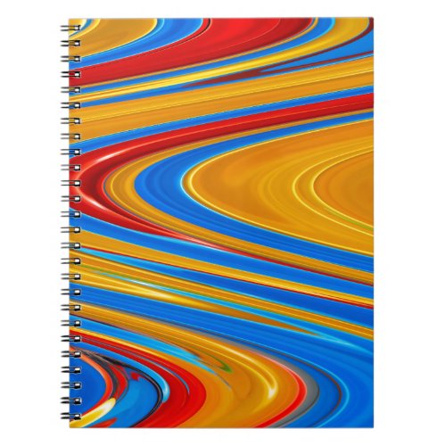 Flowing Color Abstract Notebook