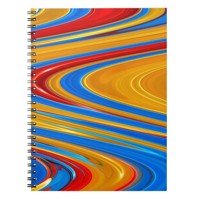 Flowing Color Abstract Notebook (Front)