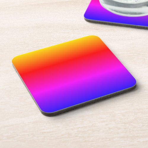 Flowing Colors Color Field Art Cheerful Beverage Coaster