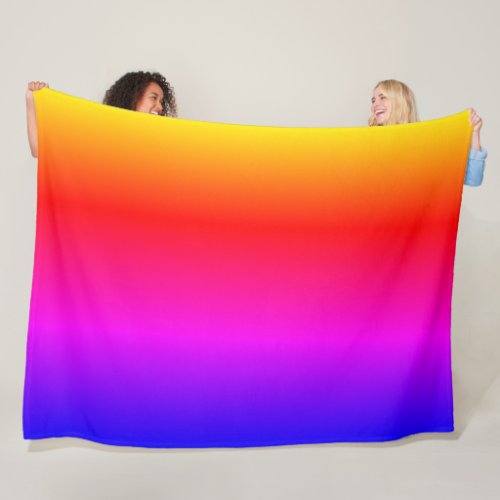 Flowing Colors Color Field Art Gorgeous Cheerful Fleece Blanket