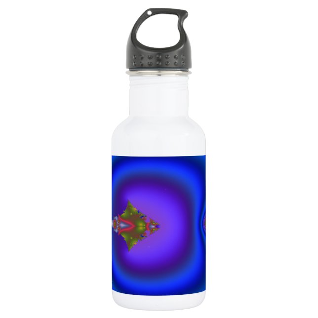 Flowing Diamond Fractal Water Bottle (Front)