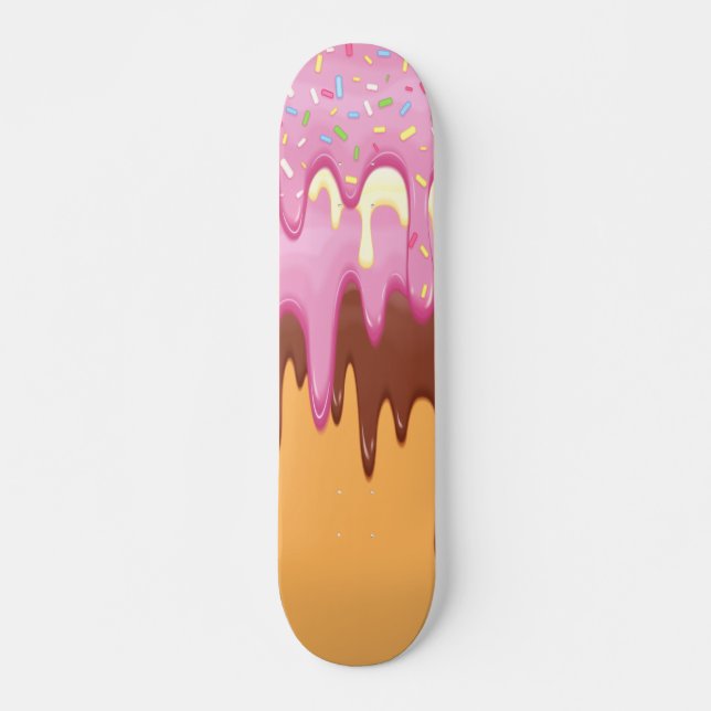 Flowing donuts skateboard (Front)