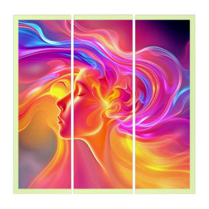 Flowing Energy Portrait Art