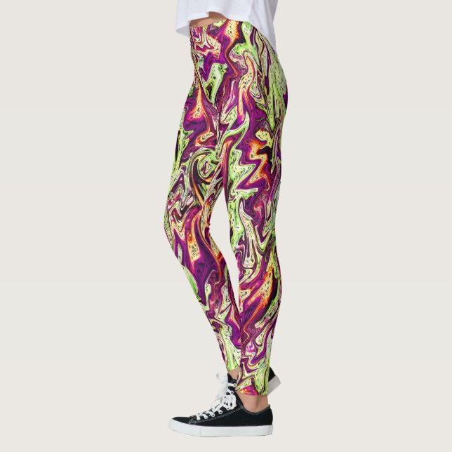 Flowing Fall colors... Leggings (Left)