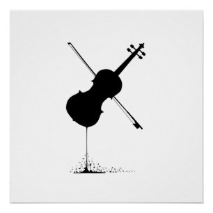 Flowing Fiddle Music Poster