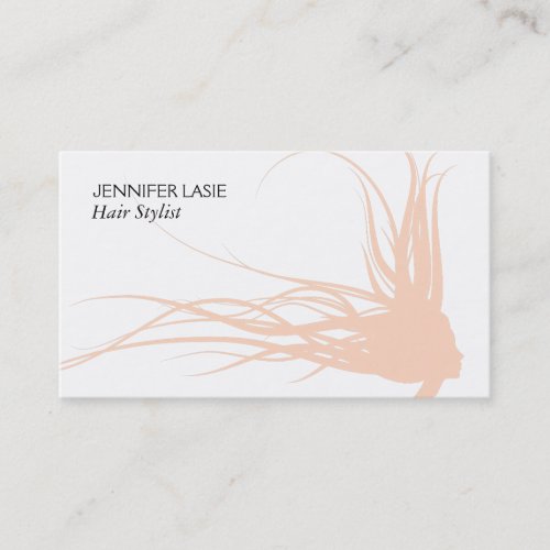 Flowing Hair bisque Business Card