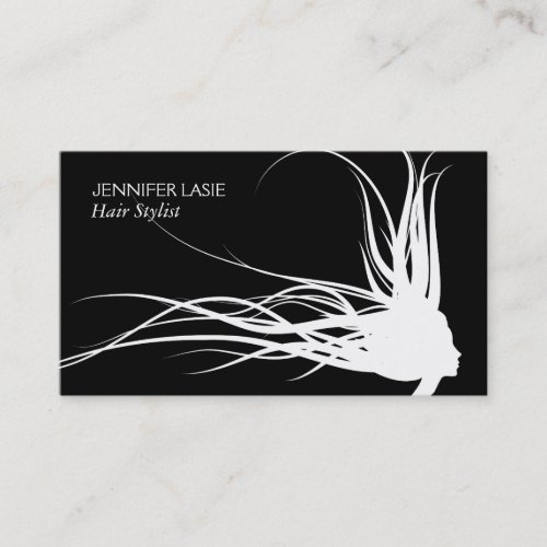 Flowing Hair Business Card