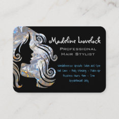 Flowing Hairstylist Salon Professional Business Card at Zazzle