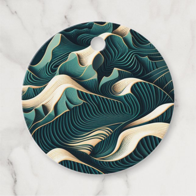 Flowing Harmony Favor Tags (Front)