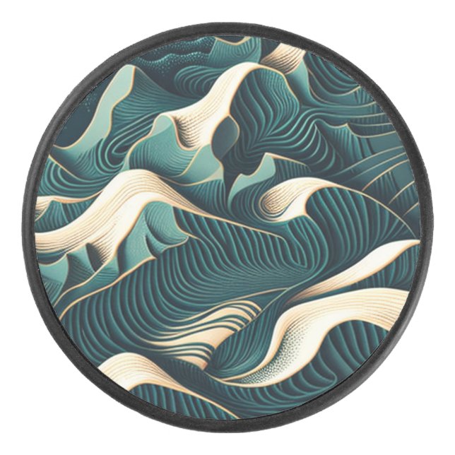 Flowing Harmony Hockey Puck (Front)