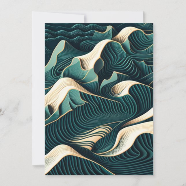 Flowing Harmony Holiday Card (Front)