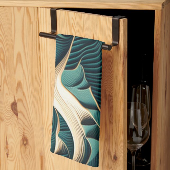 Flowing Harmony Kitchen Towel (Thirds Fold)