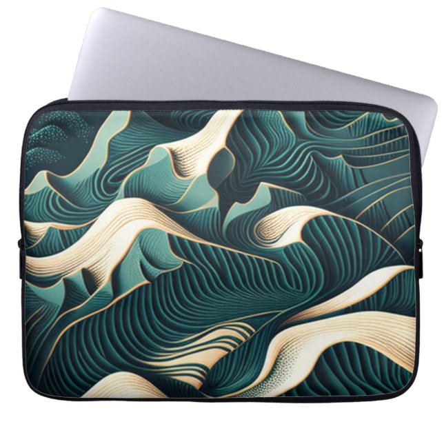 Flowing Harmony Laptop Sleeve (Front)