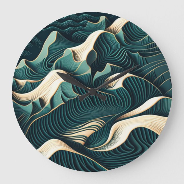 Flowing Harmony Large Clock (Front)