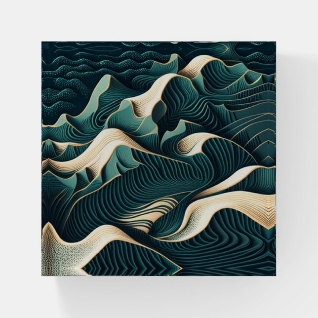 Flowing Harmony Paperweight (Front)