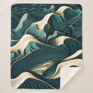Flowing Harmony Sherpa Blanket