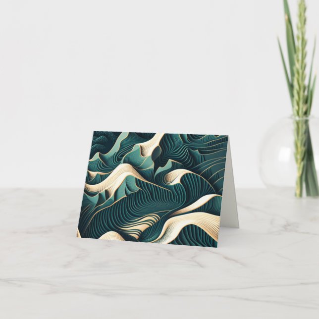 Flowing Harmony Thank You Card (Front)
