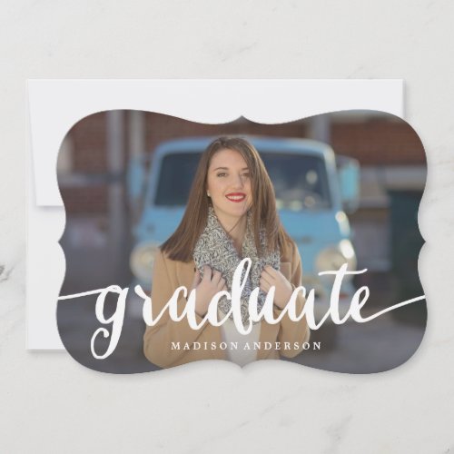 Flowing in Red | Graduation Invitation 5" X 7" Invitation Card