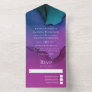 Flowing Luxury Ink Wedding All In One Invitation