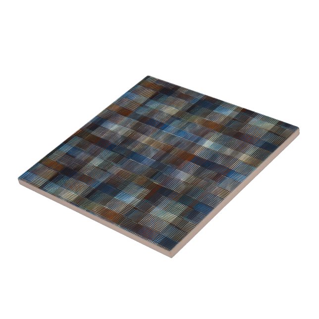 Flowing Metal Weave Ceramic Tile (Side)