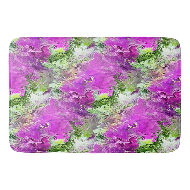 Flowing Petunias..... Bath Mat (Front)