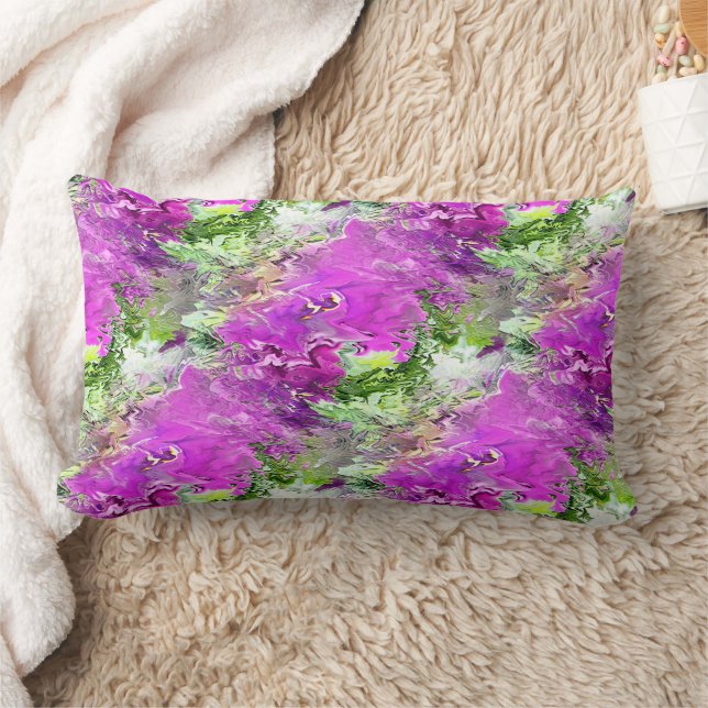 Flowing Petunias..... Lumbar Pillow (Blanket)