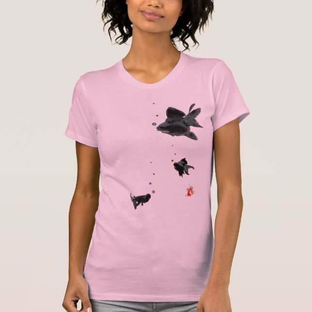 Flowing pop-eyed goldfish T-Shirt (Front)