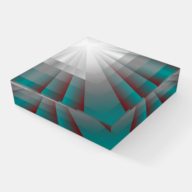 Flowing Rays Paperweight (Angled)