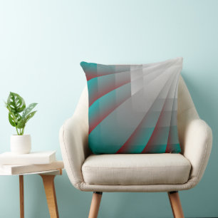 Flowing Rays Throw Pillow