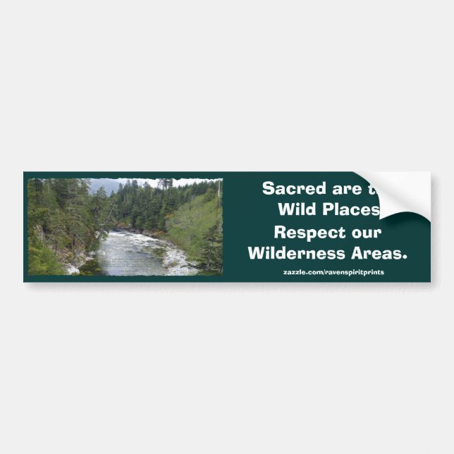 FLOWING RIVER LANDSCAPE BUMPER STICKER (Front)