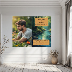 Flowing River of Life Journey Celebration Memorial Foam Board