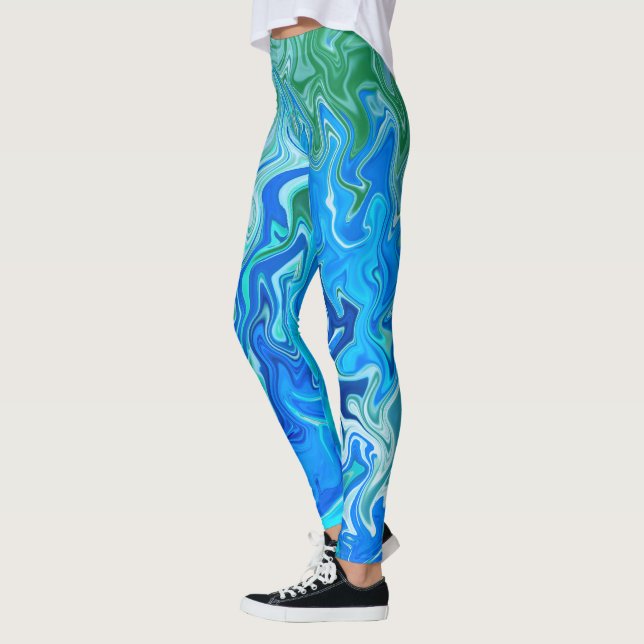 Flowing Seas..... Leggings (Left)
