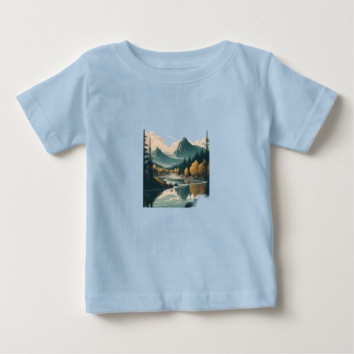 Flowing Serenity Baby T_Shirt
