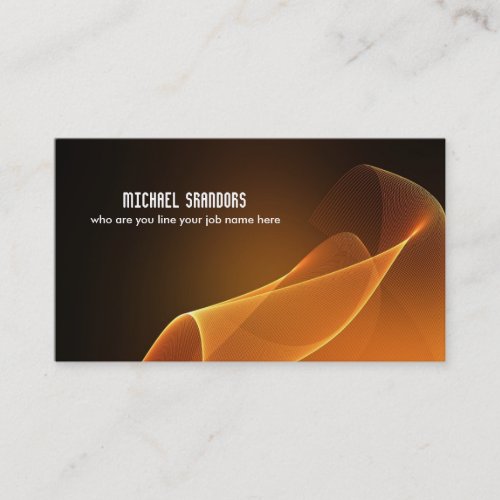 flowing silk waves business card